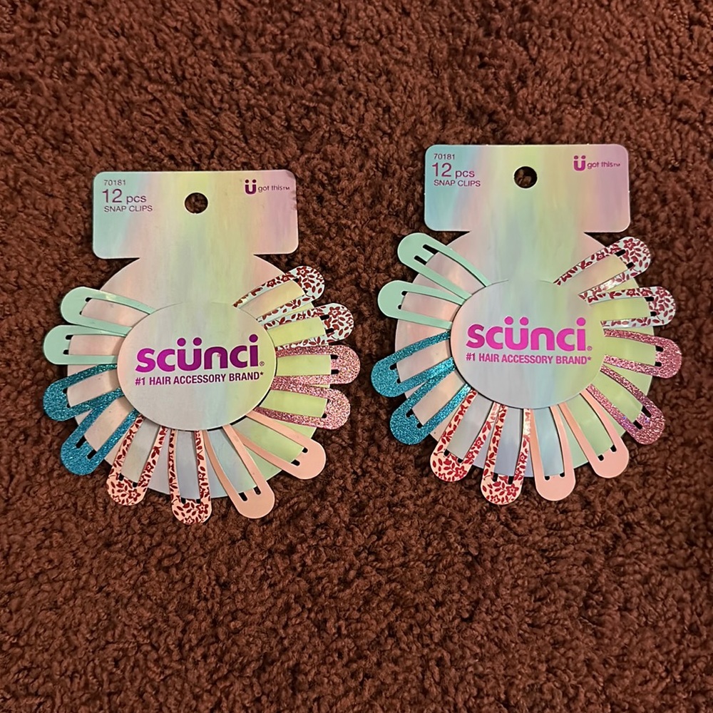Scunci Hair Snap Clips